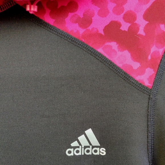 Adidas Climawarm Pullover Hoodie Black And  Pink Size Small - Picture 4 of 15